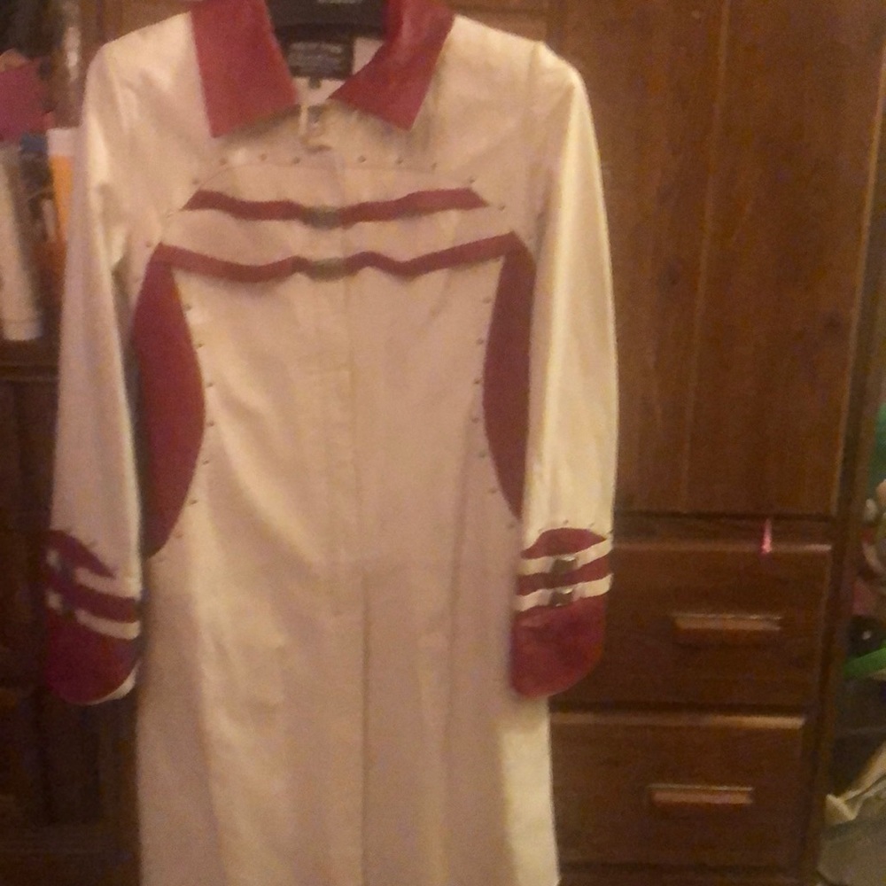 Ayka deri Christiana collection vintage red /white